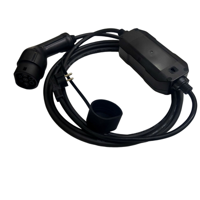 IEC62196 मानक 2.1 TPU केबल के साथ Schuko चार्जिंग प्लग EV पोर्टेबल चार्जर